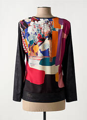 T-shirt noir FRANCE RIVOIRE pour femme seconde vue