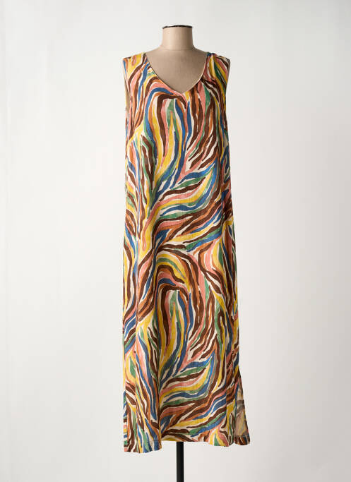 Robe longue marron GRIFFON pour femme