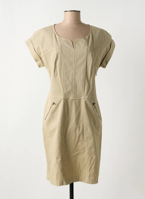 Robe mi-longue beige PAZ TORRAS pour femme