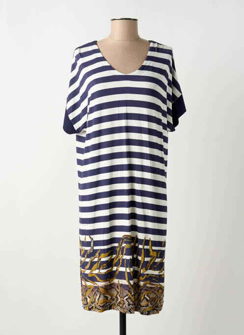 Robe mi-longue bleu HAJO pour femme