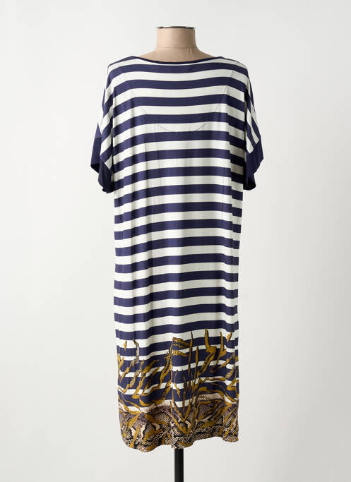 Robe mi-longue bleu HAJO pour femme