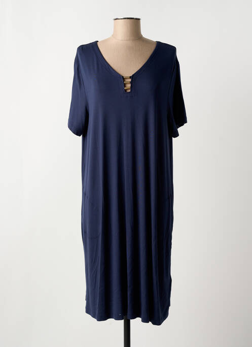 Robe mi-longue bleu HAJO pour femme
