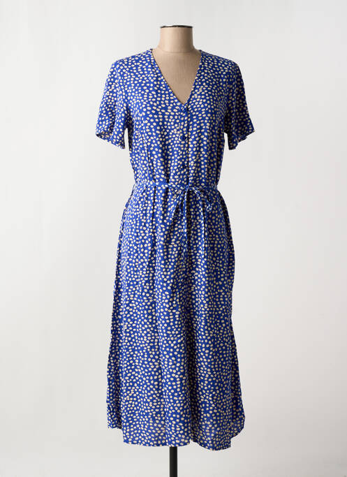 Robe mi-longue bleu PIECES pour femme