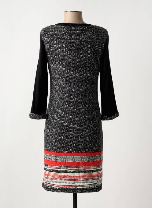 Robe mi-longue noir ANDAMIO pour femme