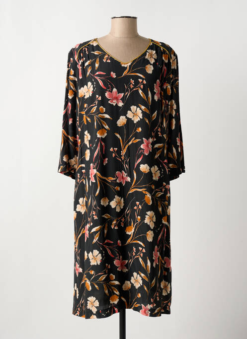 Robe mi-longue noir GRIFFON pour femme