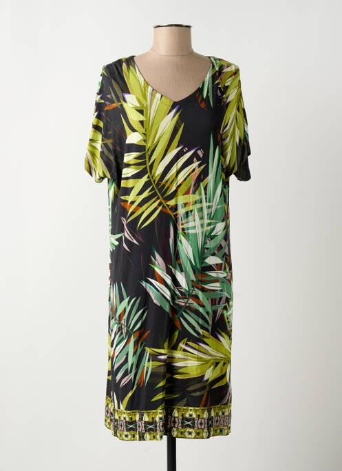 Robe mi-longue noir HAJO pour femme