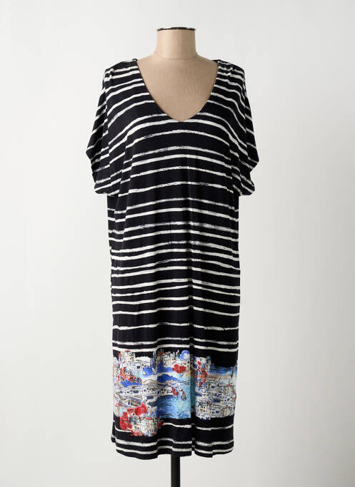 Robe mi-longue noir HAJO pour femme