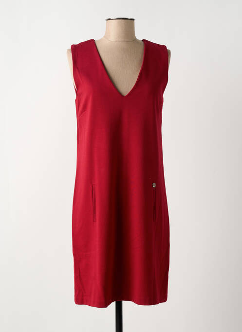 Robe mi-longue rouge FABIOLA pour femme