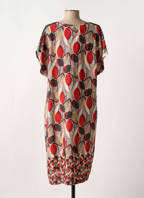 Robe mi-longue rouge GRIFFON femme