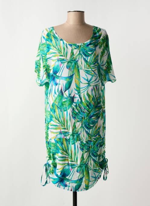 Robe mi-longue vert HAJO pour femme