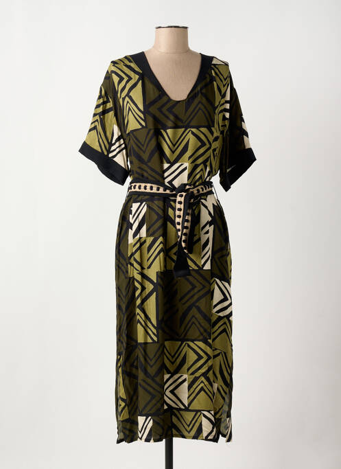 Robe mi-longue vert PAZ TORRAS pour femme