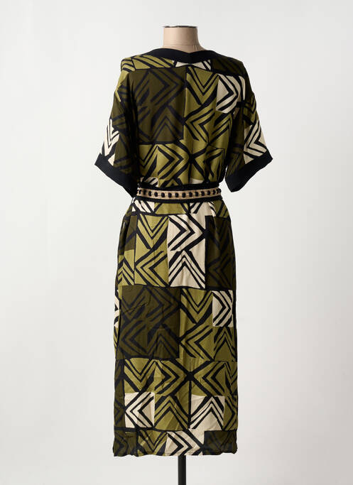 Robe mi-longue vert PAZ TORRAS pour femme