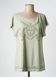 T-shirt stretch manches courtes vert KATMAI femme