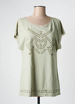 T-shirt stretch manches courtes vert KATMAI femme