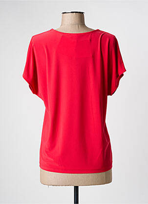T-shirt col v manches courtes rouge PAZ TORRAS femme