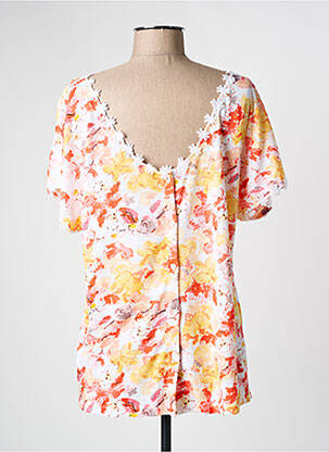 T-shirt stretch manches courtes orange AGATHE & LOUISE femme