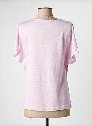 Top stretch manches courtes violet ZERO EURO femme
