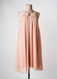 Robe mi-longue coupe fluide sans manche rose MD'M femme