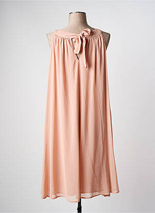 Robe mi-longue coupe fluide sans manche rose MD'M femme
