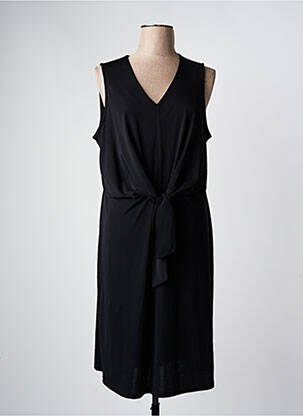 Robe mi-longue sans manche sans manche noir DANEVA femme