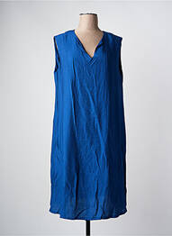 Robe mi-longue coupe fluide sans manche bleu DANEVA femme