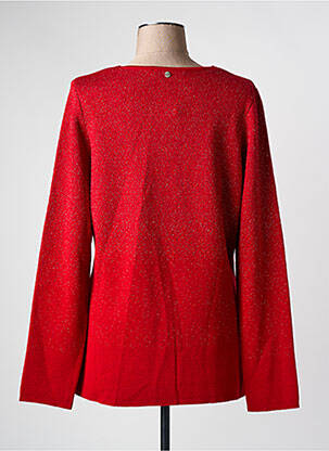 Pull coupe cintrée manches longues rouge FRED SABATIER femme