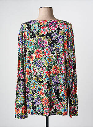 Chemisier imprimé fleurs manches longues noir GRIFFON femme