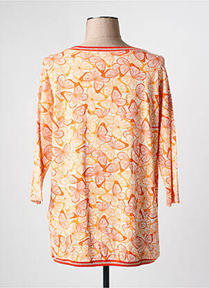 T-shirt manches 3/4 manches 3/4 orange OLSEN femme