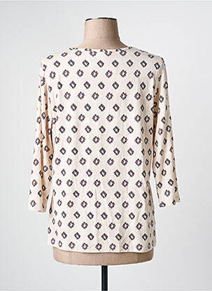 T-shirt manches 3/4 manches 3/4 beige FRANK WALDER femme