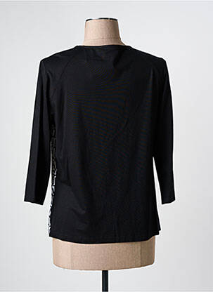 T-shirt manches 3/4 manches 3/4 noir FRANK WALDER femme