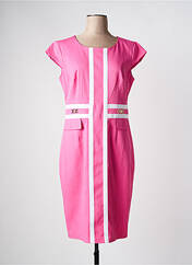 Robe mi-longue rose ESTEL COLLECTION pour femme seconde vue