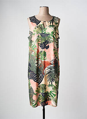 Robe mi-longue vert K-DESIGN pour femme