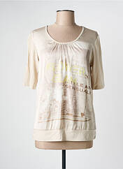 T-shirt beige FRANK WALDER pour femme seconde vue