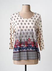 T-shirt beige FRANK WALDER pour femme seconde vue