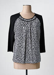 T-shirt noir FRANK WALDER pour femme seconde vue