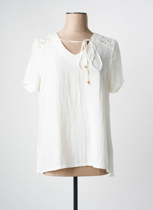 Blouse beige LOURDES CASTILLO pour femme