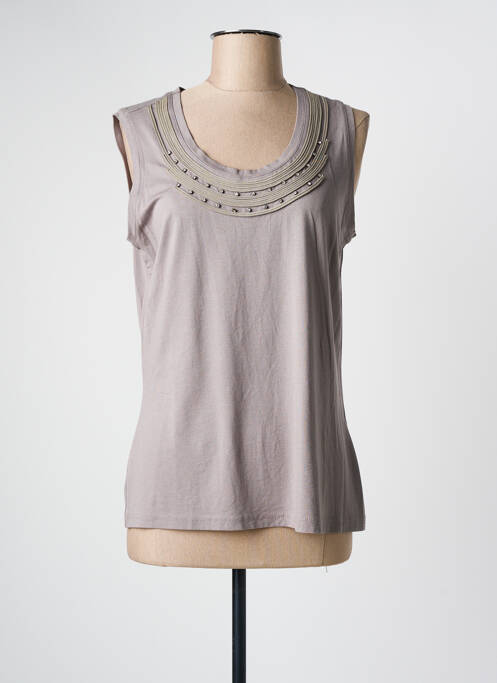 Débardeur gris FRANK WALDER pour femme