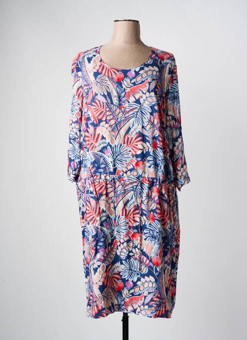 Robe mi-longue bleu GRIFFON pour femme