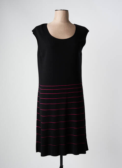 Robe mi-longue noir VIRIATO pour femme