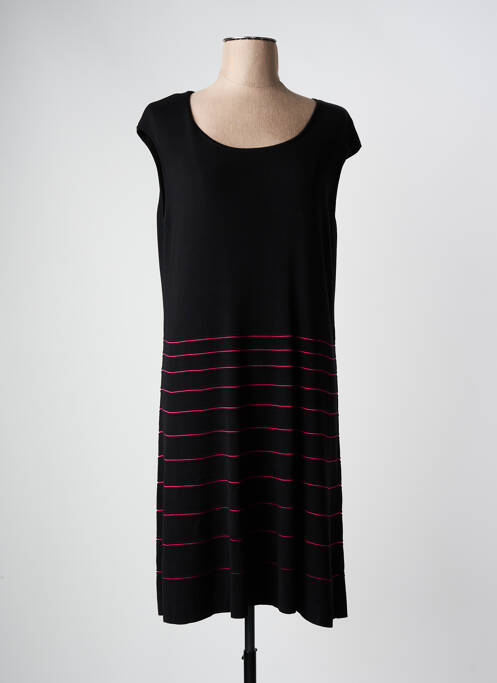 Robe mi-longue noir VIRIATO pour femme