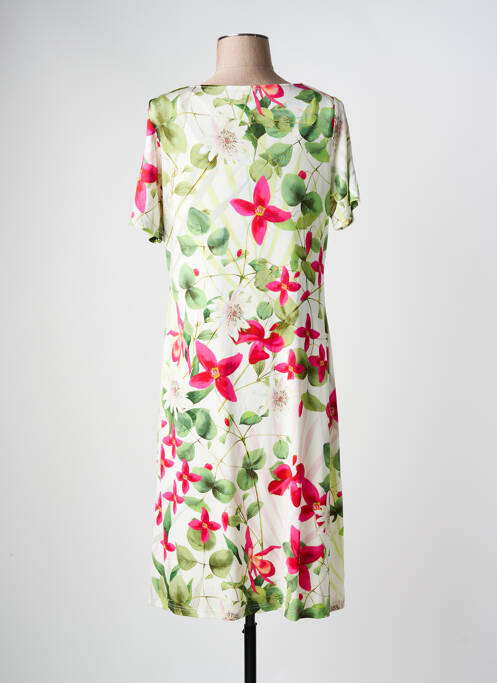 Robe mi-longue vert PAUSE CAFE pour femme