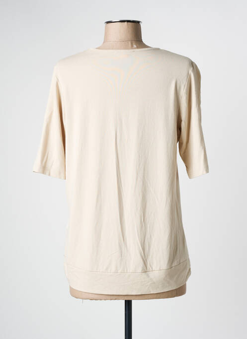 T-shirt beige FRANK WALDER pour femme