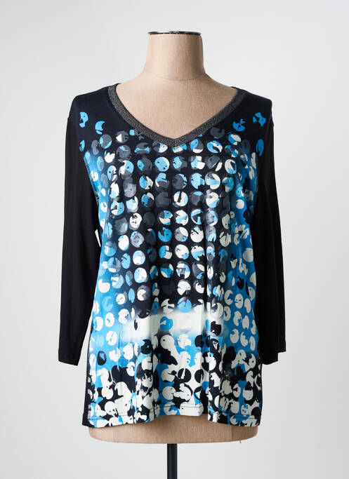 T-shirt noir FRANK WALDER pour femme