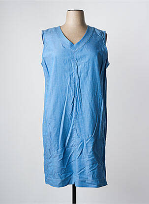 Robe mi-longue sans manche sans manche bleu DIANE LAURY femme