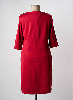 Robe mi-longue manches courtes manches courtes rouge RABE femme