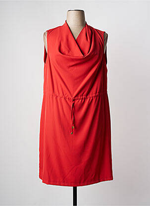 Robe courte sans manche sans manche rouge ELEONORA AMADEI femme