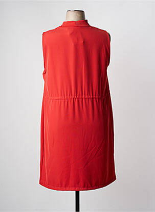 Robe courte sans manche sans manche rouge ELEONORA AMADEI femme