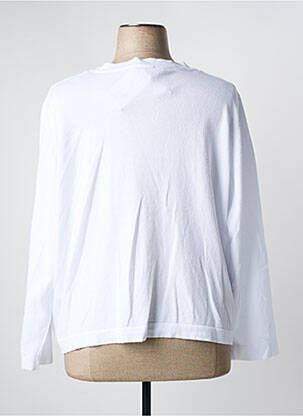 Gilet manches longues fermeture boutonnée sur le devant blanc MARBLE femme