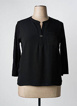 Blouse manches 3/4 manches 3/4 noir FRANK WALDER femme