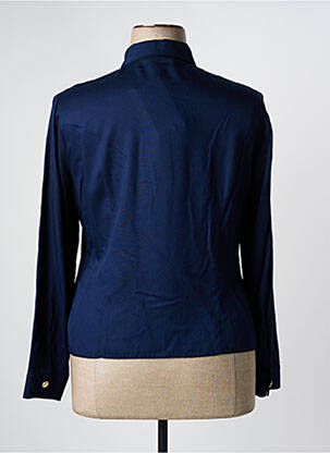 Polo manches longues manches longues bleu ESTEL COLLECTION femme
